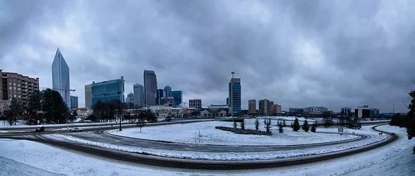 Inverno raro tempo em charlotte carolina do norte — Fotografia de Stock