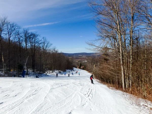 Vackert vinterlandskap vid timberline West virginia — Stockfoto