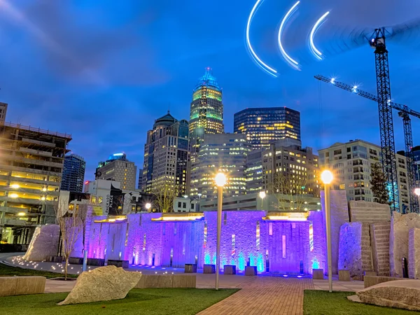 Charlotte North Carolina skyline — Foto Stock