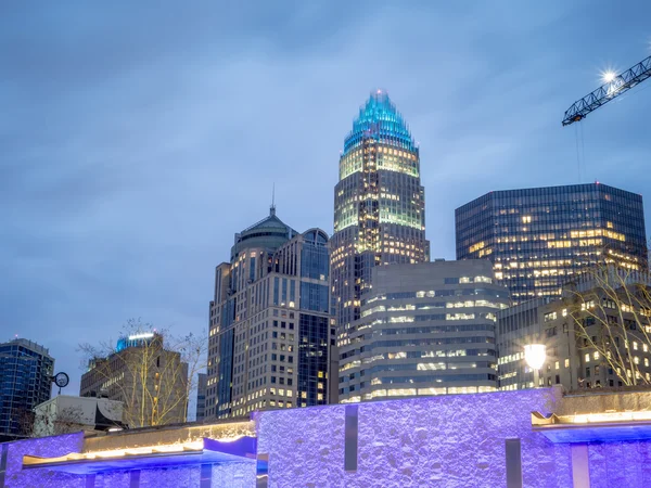 Charlotte north carolina skyline — Stock Photo, Image