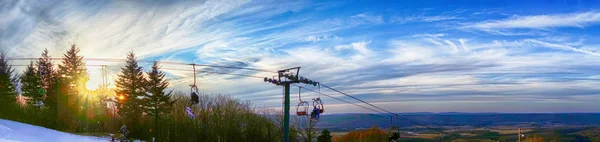 Bela paisagem de inverno em timberline virginia ocidental — Fotografia de Stock