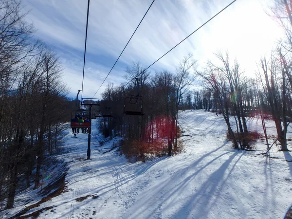 Bela paisagem de inverno em timberline virginia ocidental — Fotografia de Stock