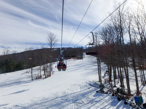 Vackert vinterlandskap vid timberline West virginia — Stockfoto