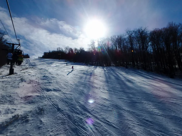 Bellissimo paesaggio invernale a Timberline West Virginia — Foto Stock