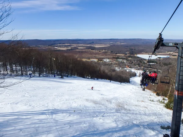 Prachtig winterlandschap op timberline west virginia — Stockfoto