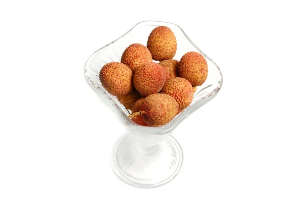 Lychee Fruta Florero — Foto de Stock