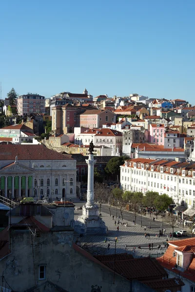 Piazza Rossio, Lisbona, POrtugal — Foto Stock