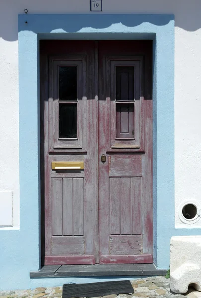 Ayrıntılı bir kapı, Mertola, Portekiz — Stok fotoğraf