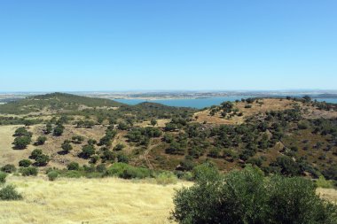 Alqueva, Alentejo, Portekiz üzerinden görünüm