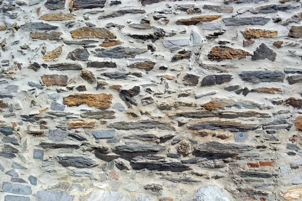 Detail van een schist muur, Monsaraz, Portugal — Stockfoto