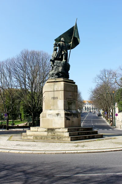 Pedro Alvares Cabral statue, Lisbon, Portugal — Stock Photo, Image