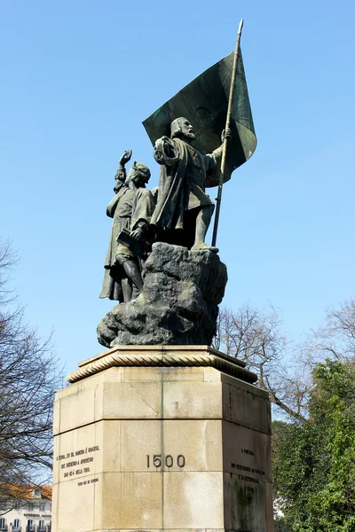 Estatua de Pedro Alvares Cabral, Lisboa, Portugal — Foto de Stock