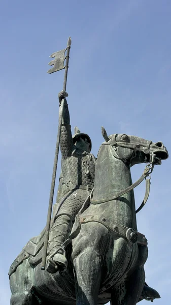 Vimara Peres staty, Porto Portugal — Stockfoto