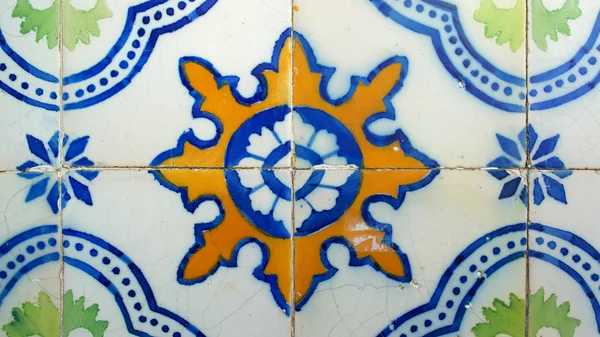 Detalhe de alguns azulejos portugueses — Fotografia de Stock
