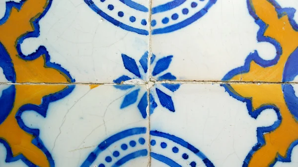Detalhe de alguns azulejos portugueses — Fotografia de Stock