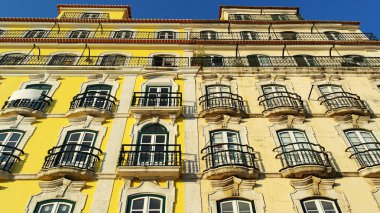 Lizbon, Portekiz 'de bir binanın ayrıntıları