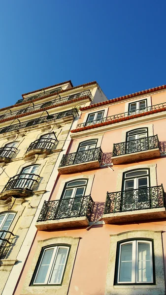 Detalle de un edificio, Lisboa, Portugal — Foto de Stock