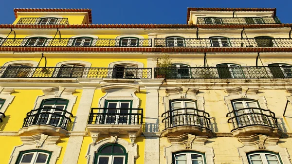 Az épület részletei, Lisszabon, Portugália — Stock Fotó