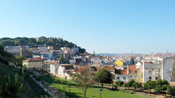 Schloss von heiliger george, lisbon, portugal — Stockfoto