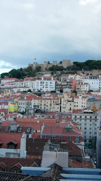 Pohled přes hlavní město v Portugalsku, Lisabon — Stock fotografie