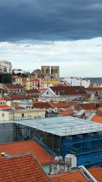 Widok na kapitał miasta Portugalia, Lizbona — Zdjęcie stockowe