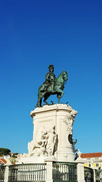 Socha krále Josefa, Lisabon, Portugalsko — Stock fotografie