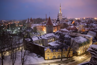 Tallinn tarihi merkezi karda
