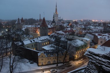Tallinn tarihi merkezi karda