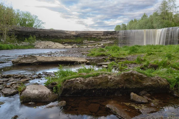 Jagala waterfall long exposure — Stock Photo, Image