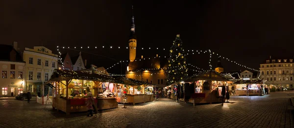 Old Tallinn Town Hall Square before Christmas