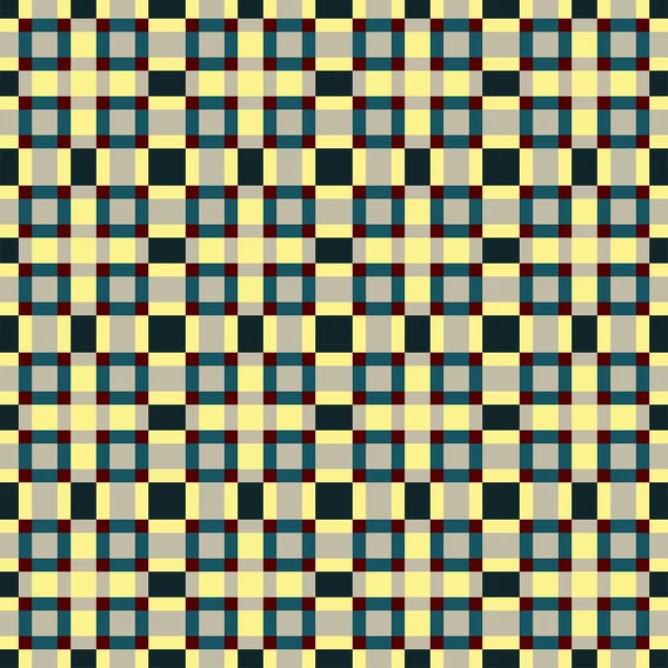 Geometrische vector patroon in retro stijl, vierkant en Rhombus geometrische sieraad, moderne stijlvolle textuur — Stockvector