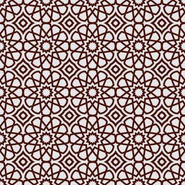Abstract islamic background, ramadan theme, geometric ornamental seamless pattern clipart