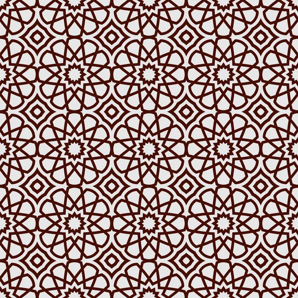 Abstrato fundo islâmico, tema ramadã, padrão sem costura ornamental geométrica — Vetor de Stock