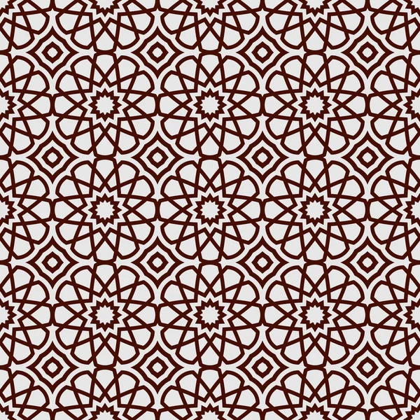 Abstracte islamitische achtergrond, ramadan thema, geometrische versiering naadloze patroon — Stockvector