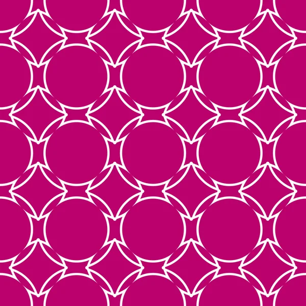 Geometric vector pattern in retro style, modern stylish circle texture — 图库矢量图片