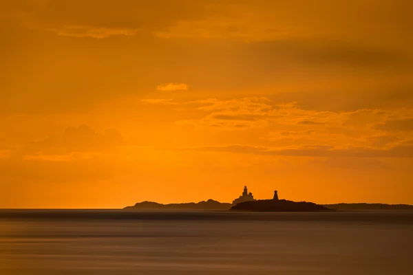 スケリーズ諸島の灯台. — ストック写真