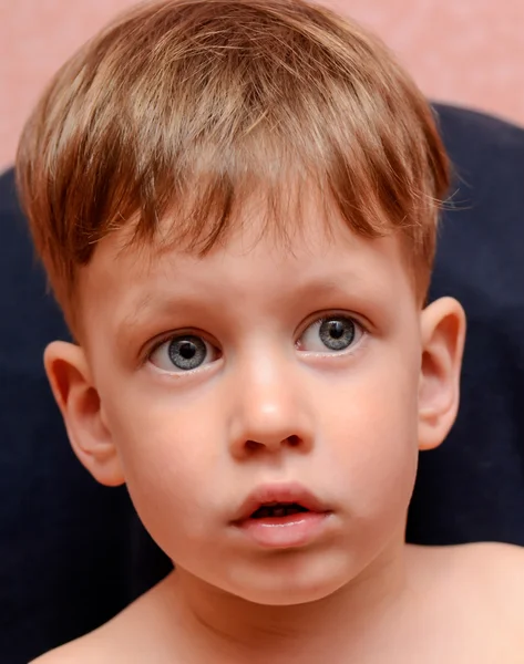 Close up portrait of cute little boy — Stock Photo, Image