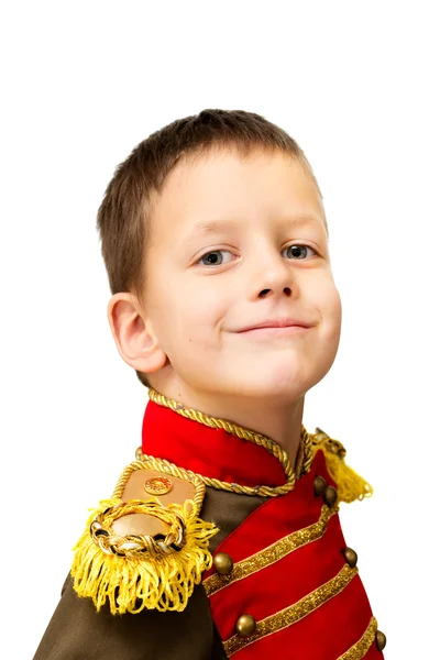 Closeup image of cute little hussar — Stock Photo, Image