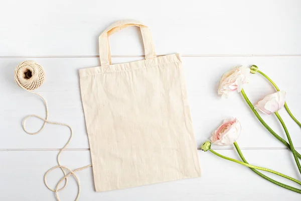 Cotton tote bag mockup. Template for branding, logo, advertizing