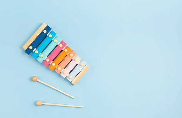 Brinquedo xilofone instrumento musical para crianças jogos de desenvolvimento — Fotografia de Stock