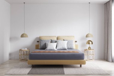 İç Yatak Odası Duvar Modeli - 3D Hazırlama, 3D Görüntü