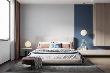İç Yatak Odası Duvar Modeli - 3D Hazırlama, 3D Görüntü