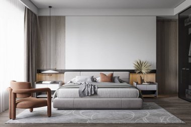 İç Yatak Odası Duvar Modeli - 3D Hazırlama, 3D Görüntü