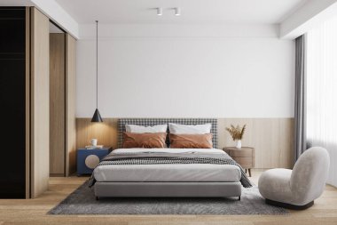 İç Yatak Odası Duvar Modeli - 3D Hazırlama, 3D Görüntü