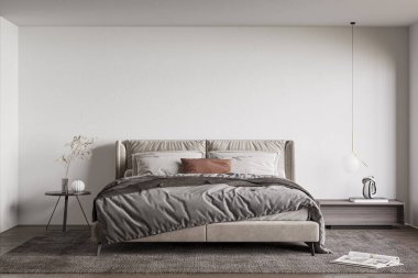 İç Yatak Odası Duvar Modeli - 3D Hazırlama, 3D Görüntü