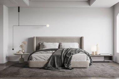 İç Yatak Odası Duvar Modeli - 3D Hazırlama, 3D Görüntü