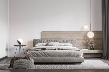 İç Yatak Odası Duvar Modeli - 3D Hazırlama, 3D Görüntü