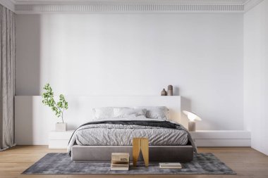 İç Yatak Odası Duvar Modeli - 3D Hazırlama, 3D Görüntü