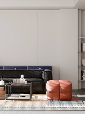 Modern Minimalist Oturma Odası 3 boyutlu Yapılandırma