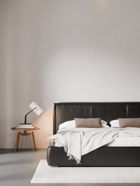 Modern Minimalist Lüks Oturma Odası İçi - 3D Hazırlama